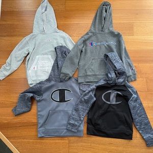 4 boys champion hoodies